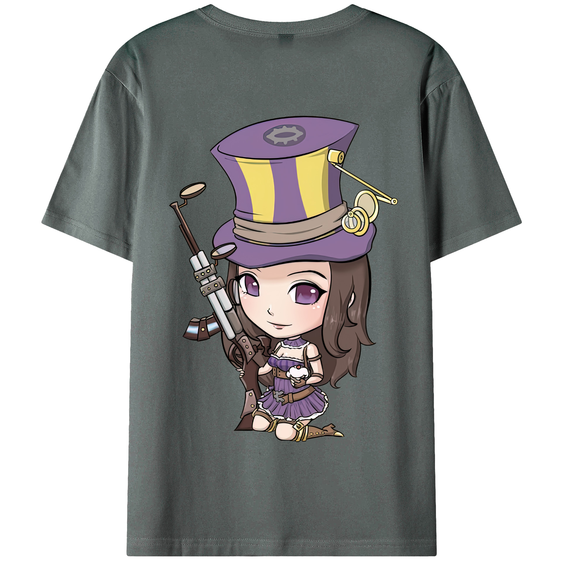 リーグ・オブ・レジェンド League of Legends LOL 綿100％半袖Tシャツ（背面プリント）